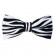 Men’s Black & White Zebra Print Bow Tie