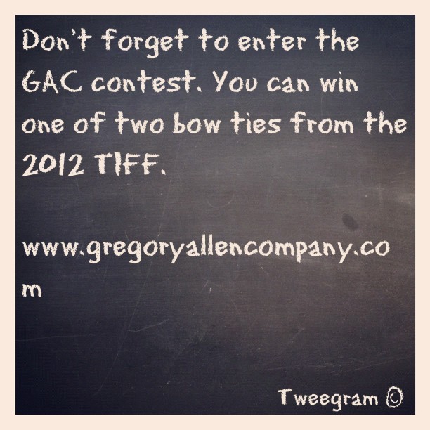 #tweegram #giveaways #bowties #repost #tiff12 #contest #gac #gregoryallencompany - via Instagram