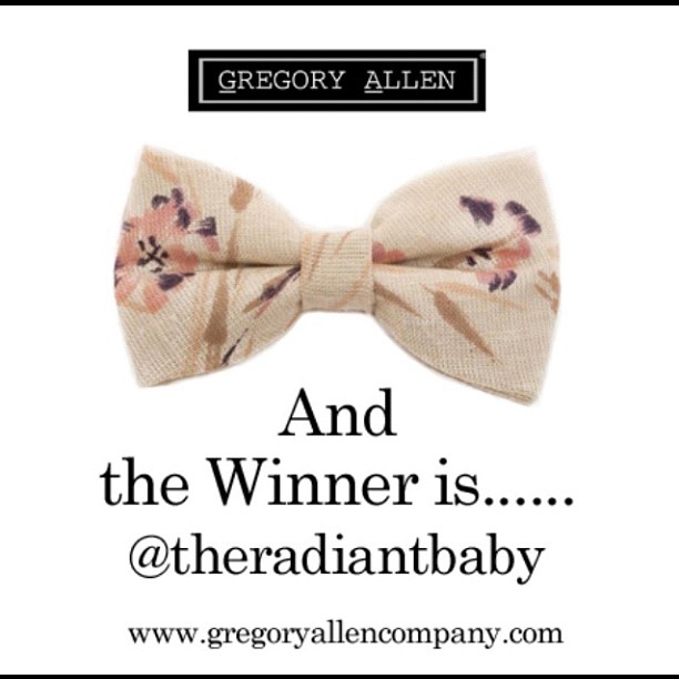 GAC : The winner of the Elizabeth Bow Tie goes to @theradiantbaby. Congratulation! - via Instagram