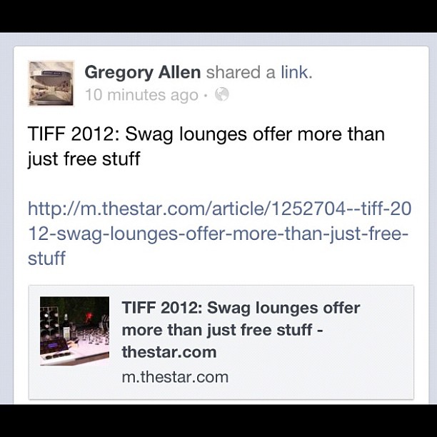 GAC : TIFF CBC made in Canada swag lounge #gac #bowties #gregoryallencompany #tiff #cbc #swaglounge - via Instagram