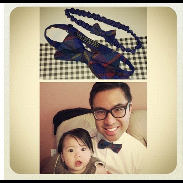 GAC : Father / Daughter bow ties ... #men #madeincanada #gregoryallencompany #gac #bowtie #girl #kids - via Instagram