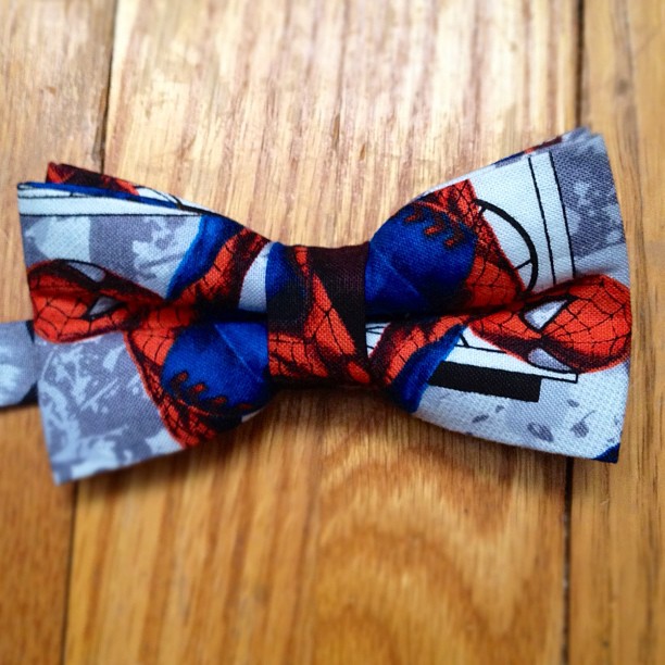 GAC : Bespoke spiderman bow tie - #spiderman #kids #gac #gregoryallencompany #bowtie - via Instagram