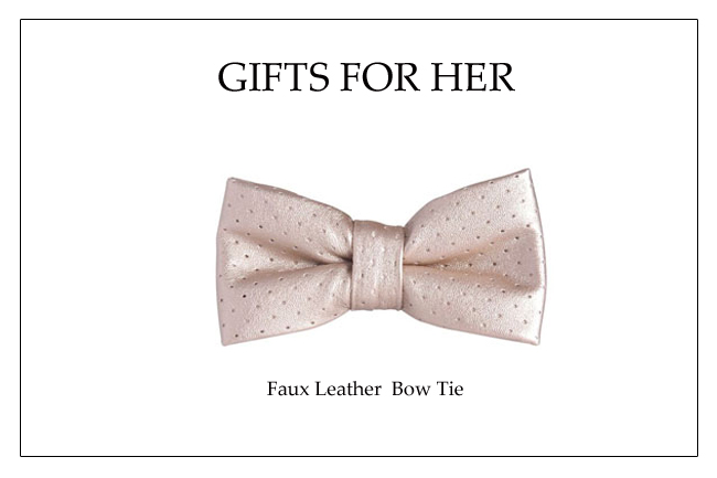 Holiday Bow Tie_Gold Faux Leather Bow Tie copy