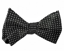 Noir self-tie bow tie (Italian silk) without strap copy3