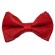 Men’s Red Perforated Leather Bow Tie