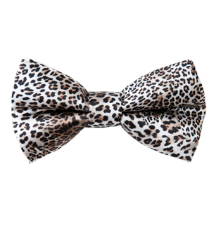 Men’s Leopard Print Bow Tie