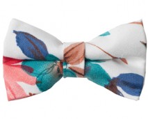 Spring Floral Bow Ties White_Shop page