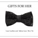 Holiday Bow Tie_ Leather and Lace Bow Tie copy